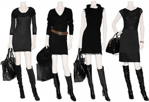 Стильное черное платье: с чем носить?