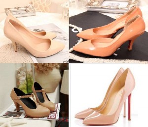 Бежевые туфли: модное сочетание